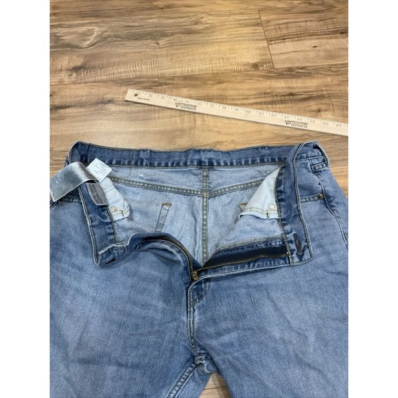 Vintage Levi’s 505 Jeans Mens 38 x 32 Made in USA Light Wash 90s Small Hole Left - Picture 6 of 16